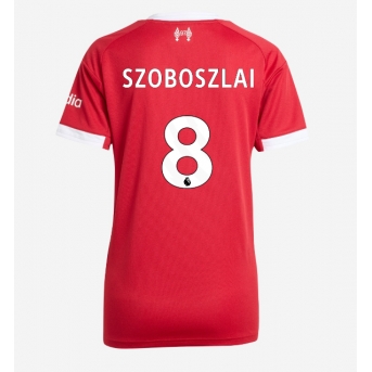 Billige Fotballdrakt Liverpool Dominik Szoboszlai #8 Replika Hjemmedrakt Dame 2025-26 Kortermet